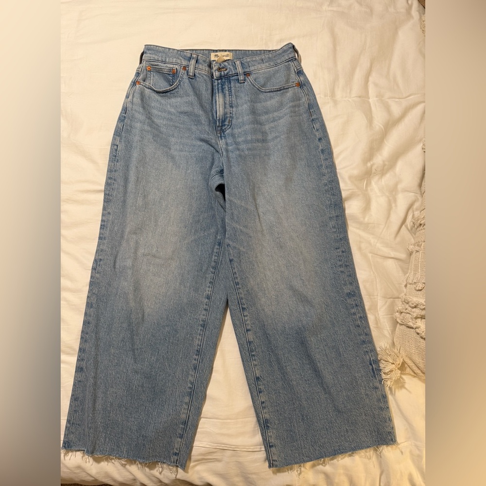 Madwell The Curvy Vintage Wide-Leg Crop Jean